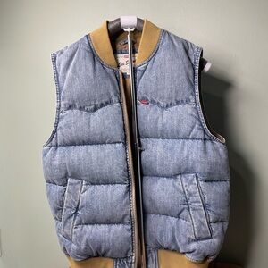 Levi's Denim Vest with Tan Interior